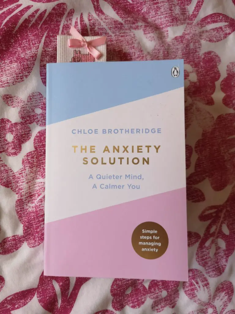 A paperback copy of The Anxiety Solution by Chloe Brotheridge