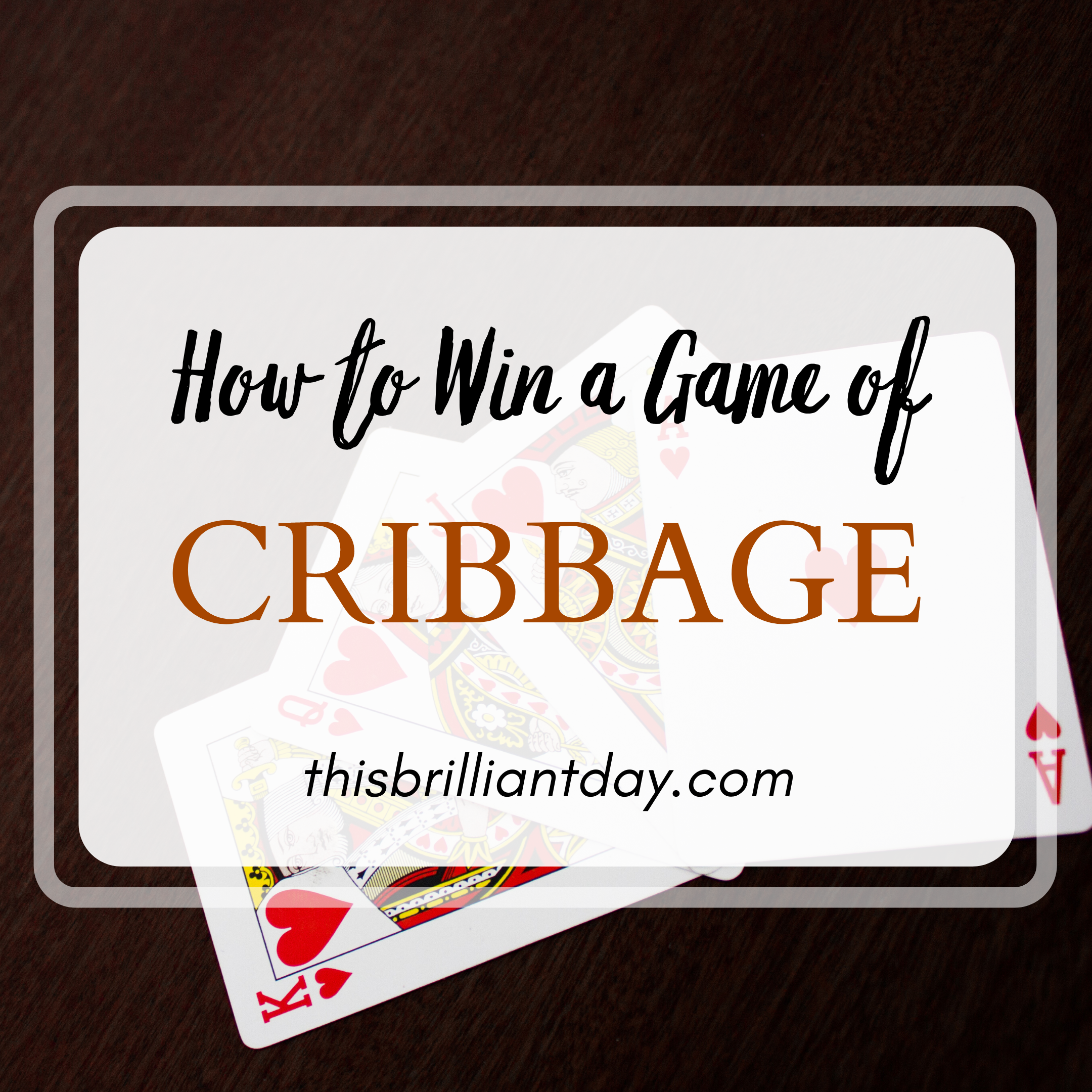 Cribbage tips for beginners