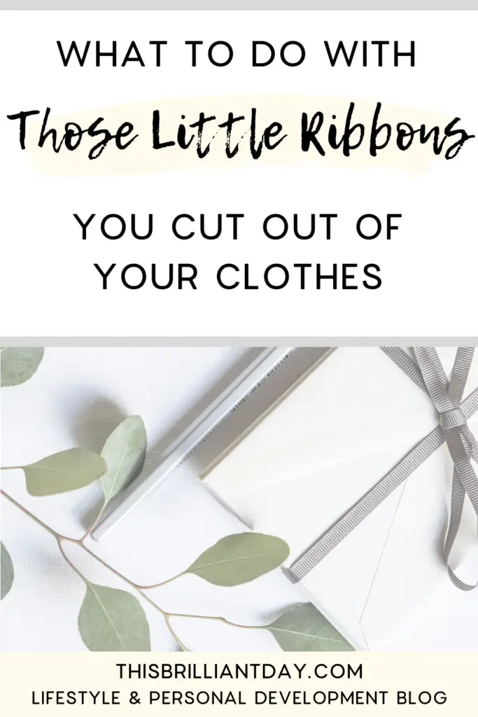 What to do with those little ribbons you cut out of your clothes