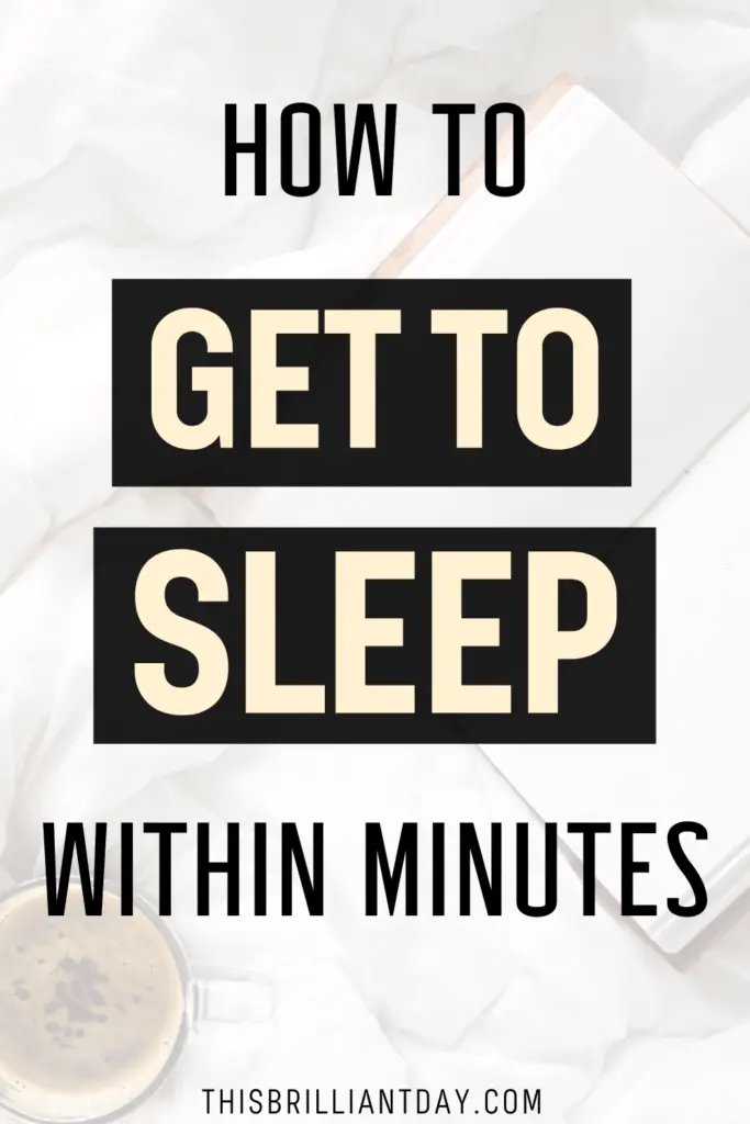How To Get To Sleep Within Minutes