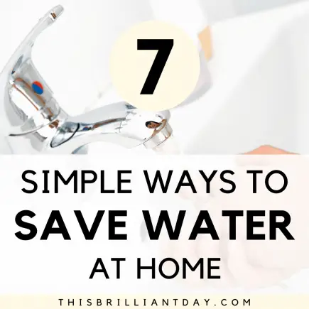 7 Simple Ways To Save Water at Home