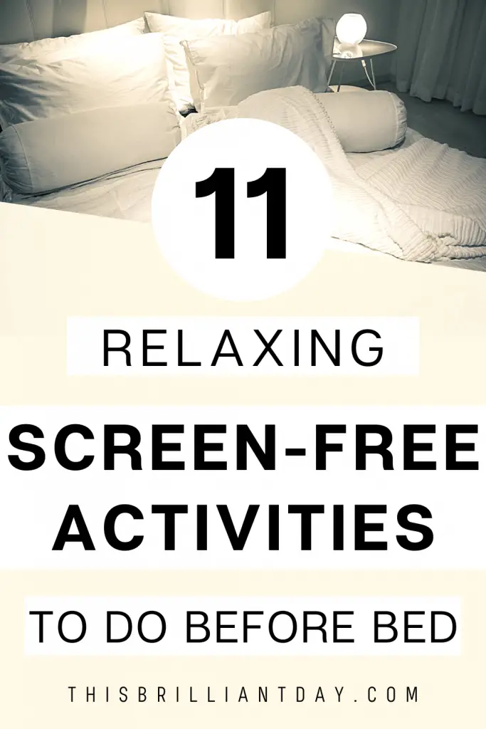 11 Relaxing Screen-Free Activities To Do Before Bed